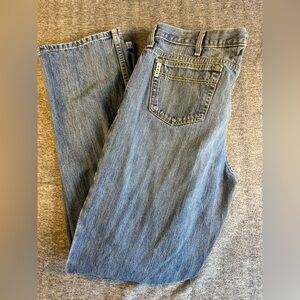 Mens White Label Medium Stone Relaxed Fit Cinch Jeans Size 40 By 38